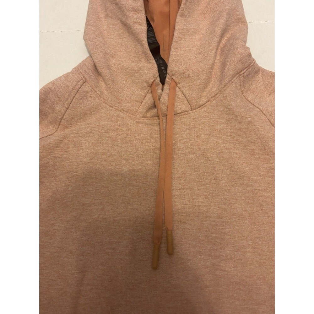 lululemon Beige Men's M Pullover Hoodie Drawstring Solid Jersey Logo - Picture 4 of 5